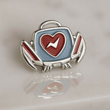 Delicate Charms Cardiac Defibrillator Cardiologist Gift Heart Surgeon Gift - EMT Gift - AED
