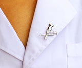 Delicate Charms White Coat Pins for Nurses and Doctors- Medical Lapel Pins- Vaccine and Shot Pins