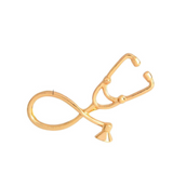 Stethescope Pin gold silver
