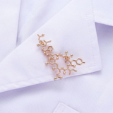 Delicate Charms science love pin brooch Oxytocin Molecule Pin Chemistry Bonding Molecule Chemistry Lover Molecular Gift-Chemistry Gift-First Date Gift Medical enamel pin