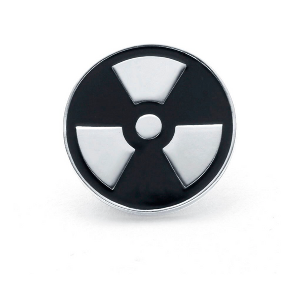 Delicate Charms Enamel Lapel Pin Badge Brooch Nuclear Radiation Brooch Medical Radioactive Biohazard Nuclear Radiation Symbol 