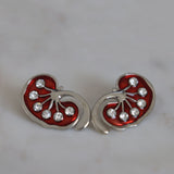 Pair Of Kidneys Delicate Charms Kidney Earrings Kidney enamel pin.Nephrology urology kidneys