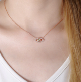 Delicate Charms Sterling Silver Evil Eye