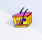 Delicate Charms Plastic Surgeon Gifts, Skin Lapel Pin Skin, Dermatologist Gift, Anatomy and Cell Lapel Pins