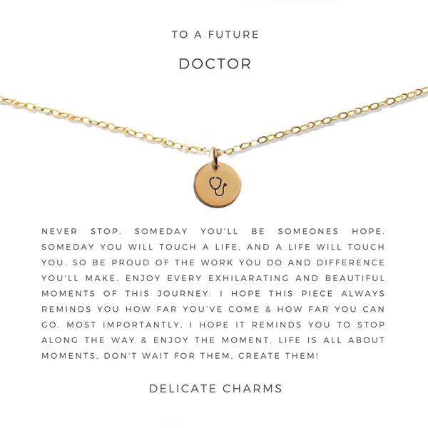 Delicate Charms Medical Doctor DO MD Gift Appreciation Gift Thank You Gift