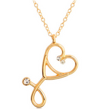 Delicate Charms Stethoscope Necklace Nurse Gift Dangle Stethoscope Doctor Medical