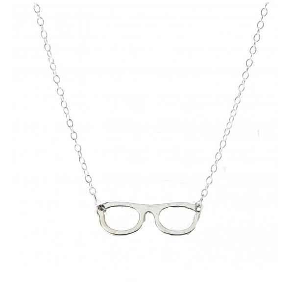 Delicate Charms Optician, Ophthalmologist Glasses and Eye Chart Necklace