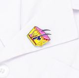 Delicate Charms Plastic Surgeon Gifts, Skin Lapel Pin Skin, Dermatologist Gift, Anatomy and Cell Lapel Pins