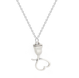 Delicate Charms Radiologist Gift Radiology Student Gift Sonographer Gift Sonography Necklace - Ultrasounds Wand - Ultrasounds tech jewelry - Doppler Necklace - Diagnostic Medical Sonographer -DMS Gift