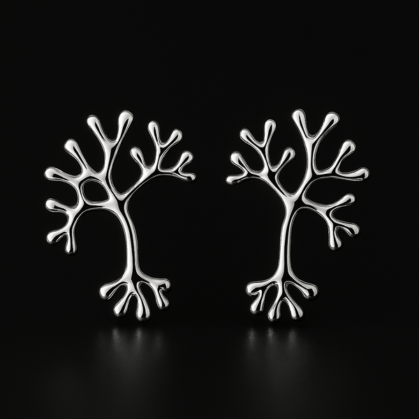 Delicate Charms Neuron Earrings, Neurone Earrings, Biology Earrings, Neurology Earrings, Science Earrings, Nerve Cell Earrings, Brain Cell Earrings, Medical