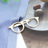 Delicate Charms Gold Tie Clip Optical Glasses Glass