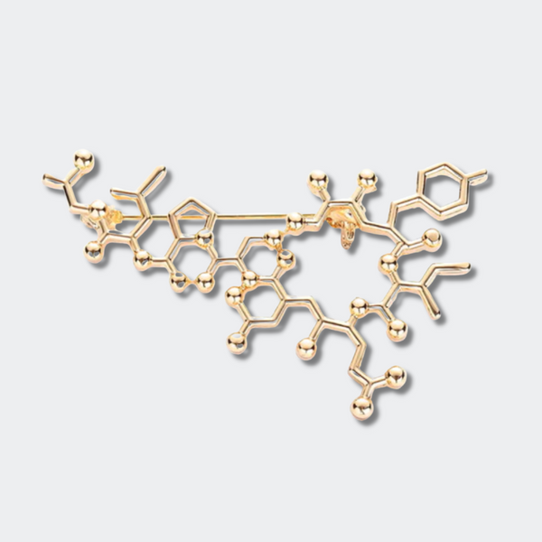 Delicate Charms Oxytocin Molecule enamel pin Chemistry Bonding Molecule Chemistry Lover Molecular Gift-Chemistry Gift-First Date Gift Medical enamel pin