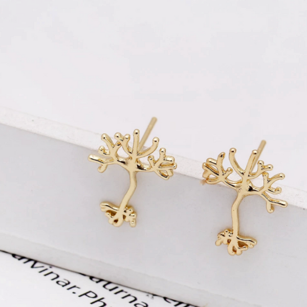 Delicate Charms Neuron Earrings, Neurone Earrings, Biology Earrings, Neurology Earrings, Science Earrings, Nerve Cell Earrings, Brain Cell Earrings, Medical