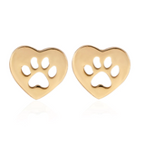 Delicate Charms Paw Print Earrings, Dog, Vet Tech Graduation Gift,Veterinarian Gift,Pet Memorial Jewelry,Pet Loss Gift