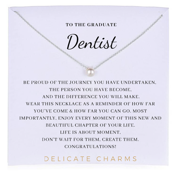 Delicate Charms Dentist gift graduation gift