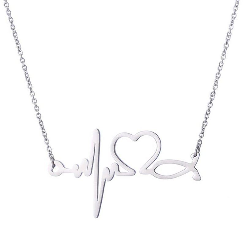 Delicate Charms EKG Cardiologist Gift EKG Heartbeat Cardiology Medical Nursing Graduation  Medical student gift, Pulse necklace for Doctor Sinus Rhythm EKG DR Sound wave