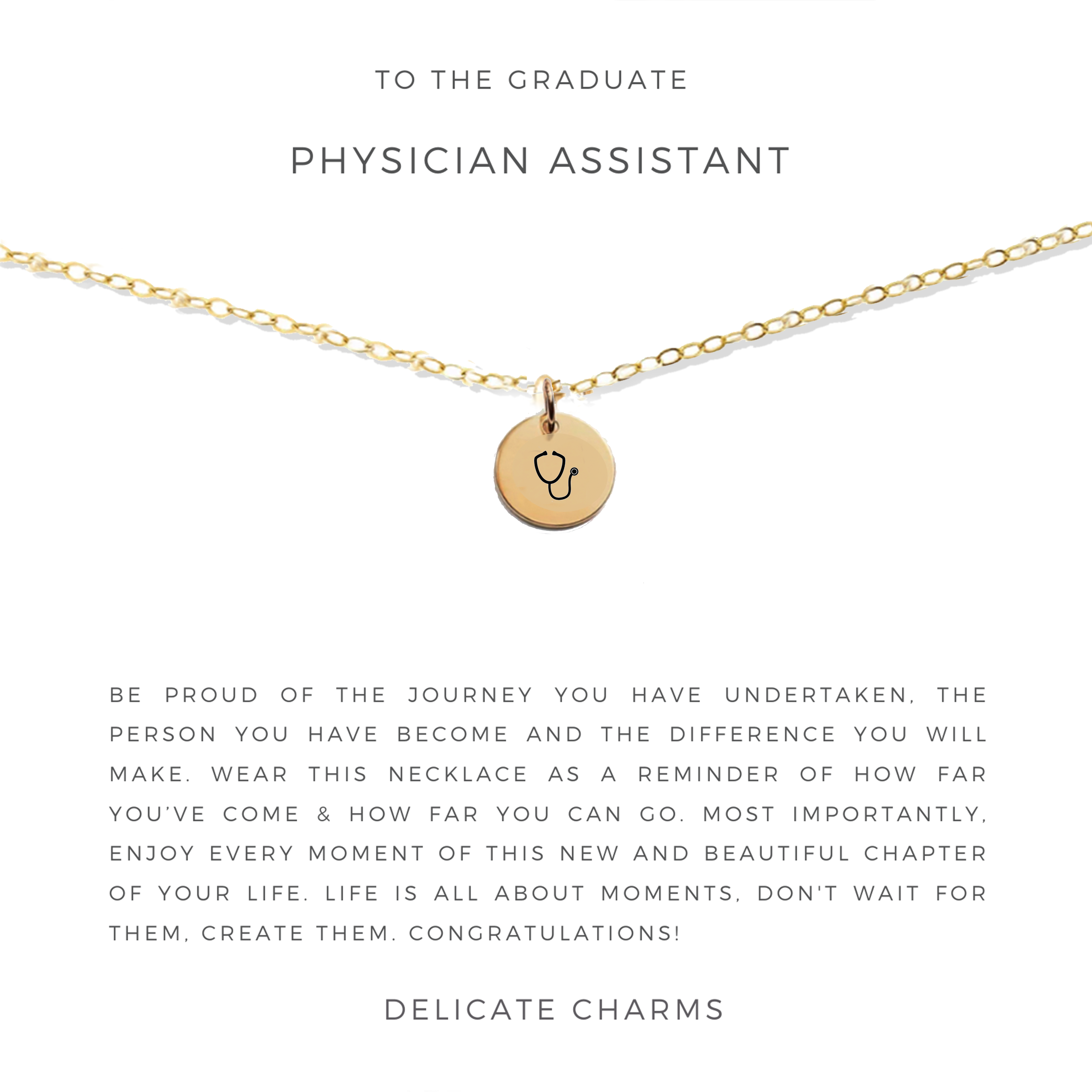 Physician Assistant Grad – Delicate Charms