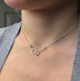 Delicate Charms Serotonin necklace science gift organic chemistry