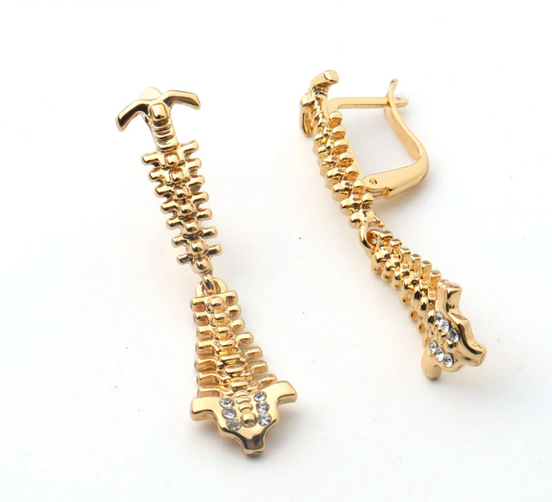 Delicate Charms Axis Flexible Spine Spinal column Spine Backbone Vertebrae Lapel Pin Chiropractor and Anatomy Spine, Neuromuscular Alternative Medicine gift nurse doctor