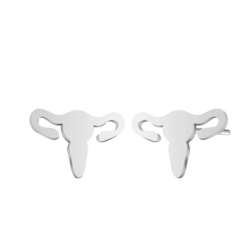 Delicate Charms Ovaries Medical Enamel Pin uterus ob gyn gift midwife nurse labor and delivery nurse gift earrings