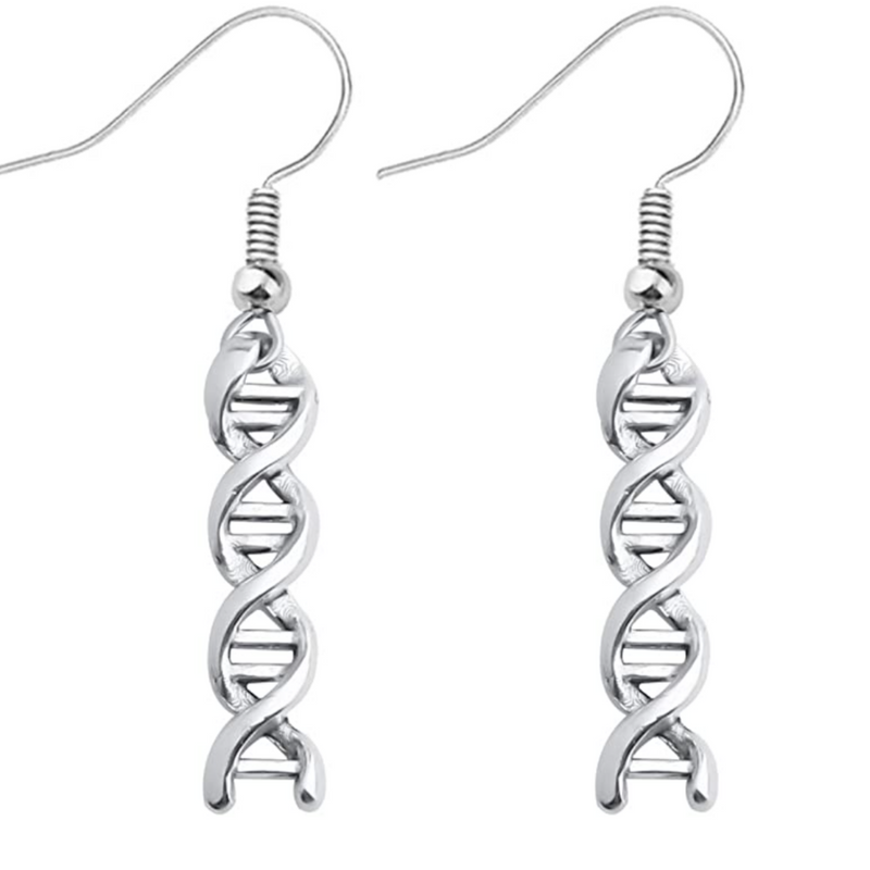Delicate Charms DNA Earrings - DNA Jewelry - Biology - Science 