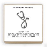 ADN necklace - Nurse necklace - ADN lariat necklace - Custom ADN gift Necklace - adn gift - adn custom gifts for nurse
