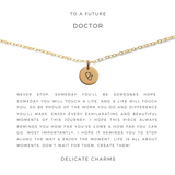 Delicate Charms Medical Doctor DO MD Gift Appreciation Gift Thank You Gift
