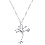 Delicate Charms Neuron Necklace, Brain Neuron Necklace, Brain Cell Pendant, Science Jewellery, Biology Jewellery, Geekery Gifts, BFF Gifts,