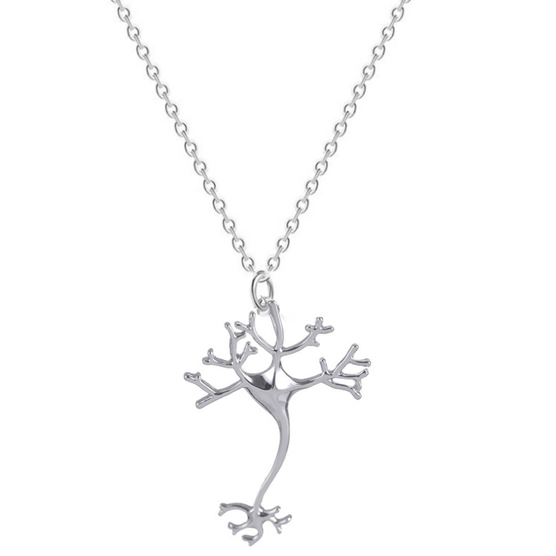 Delicate Charms Neuron Necklace, Brain Neuron Necklace, Brain Cell Pendant, Science Jewellery, Biology Jewellery, Geekery Gifts, BFF Gifts,