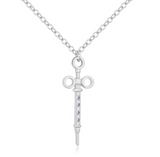  Delicate Charms Syringe Necklace Medical Syringe Charm Necklace Syringe Needle Charm Necklace Medical Student Gift Doctor Gift
